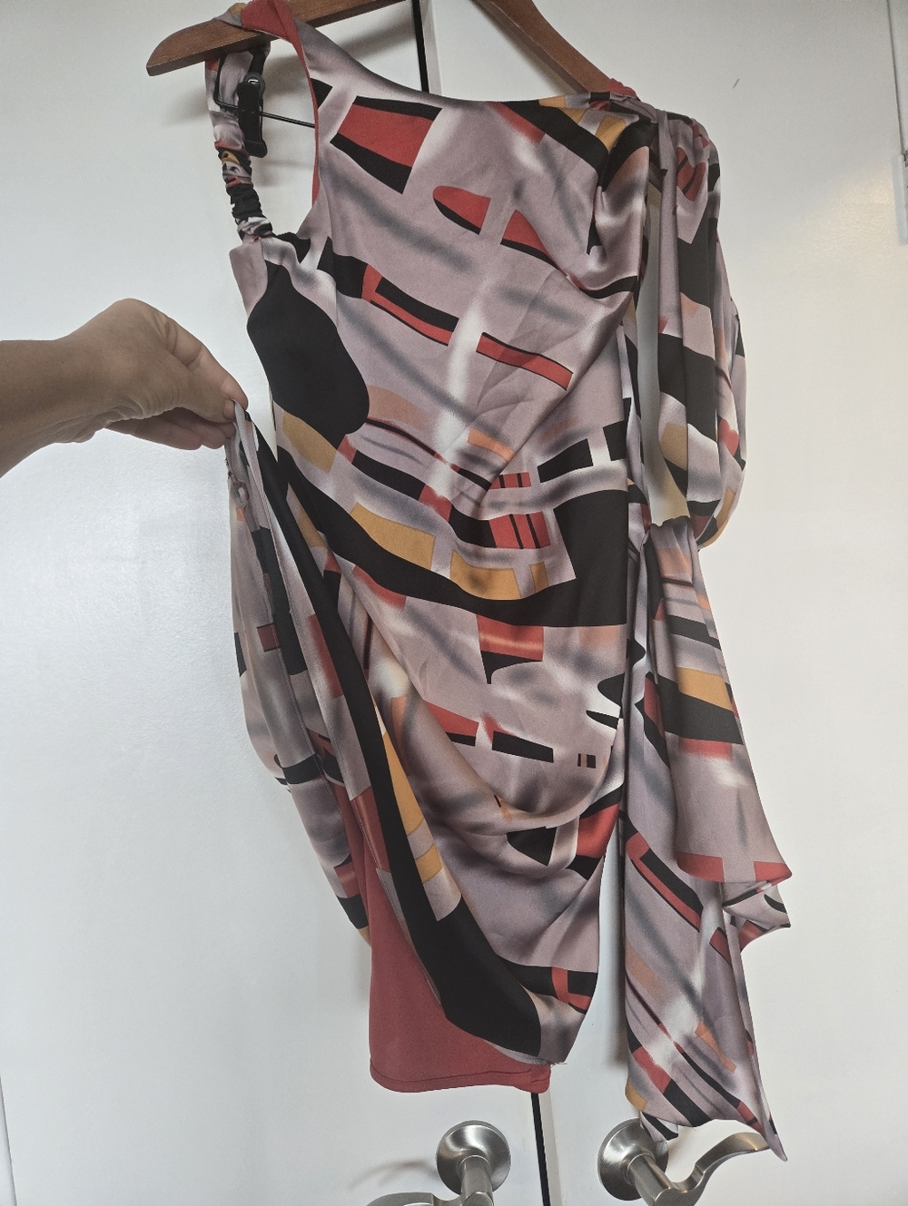 BCBGMAXAZRIA Sleevless Coctail Dress  With Big Tie  Attached Size S - Picture 16 of 16